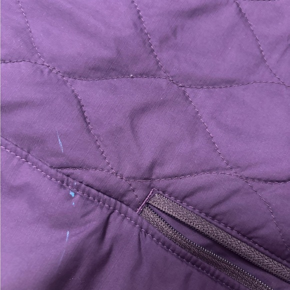 LL Bean Womens Purple Short Purple Pink Reversible Full Zip Vest Size Medium - Picture 6 of 6
